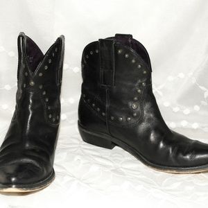 Miss Sixty Laura Western Booties Size 36 ½ Leather